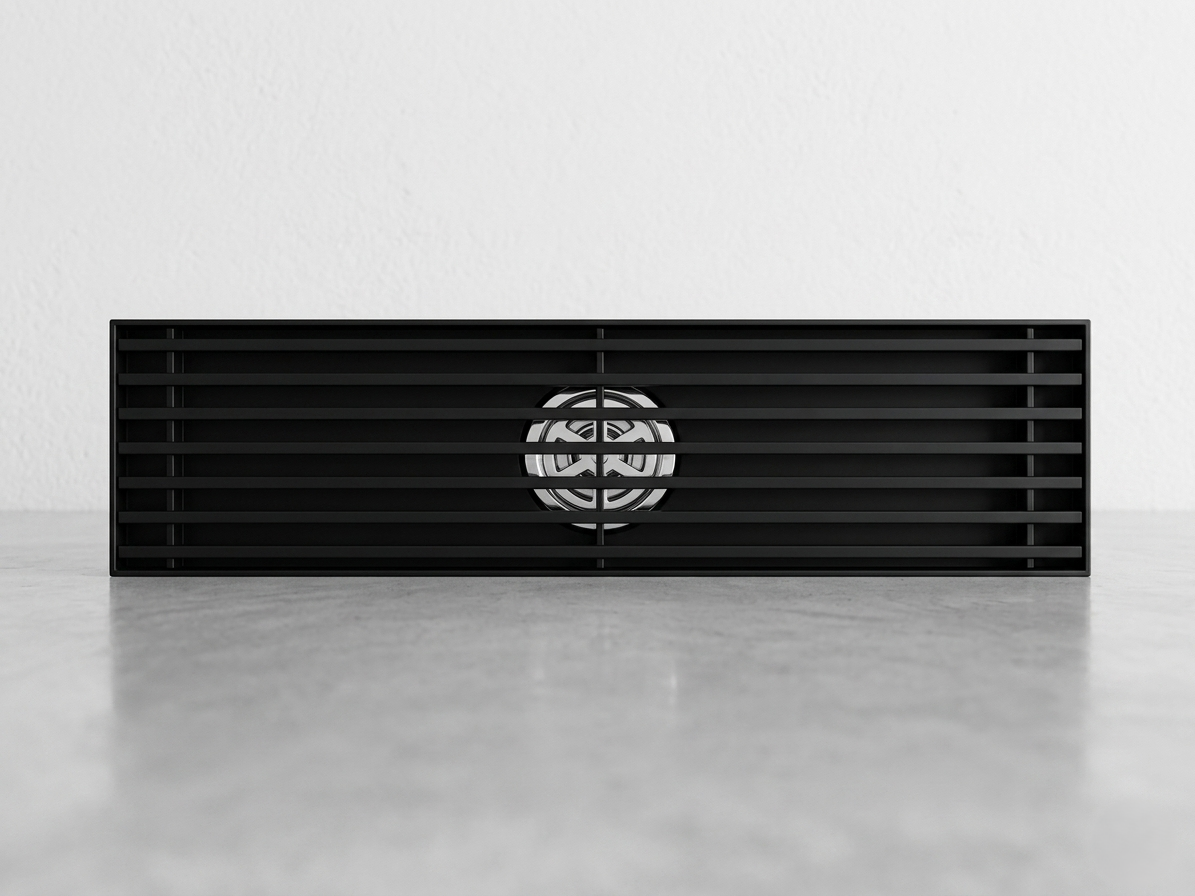 Luxury Matte Black Linear Shower Drain - Stainless Steel Floor Grate